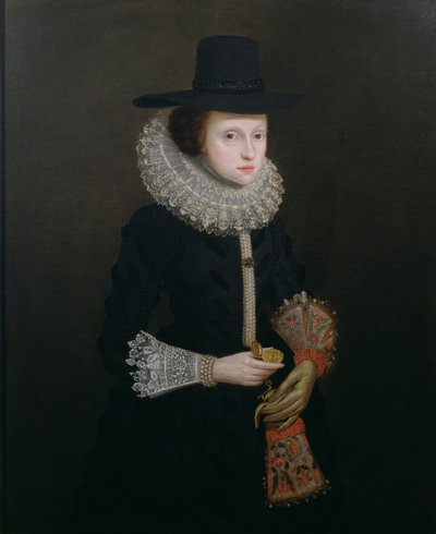 Porträt von Hester Crispe (geb. Ireland), c.1620 von English School